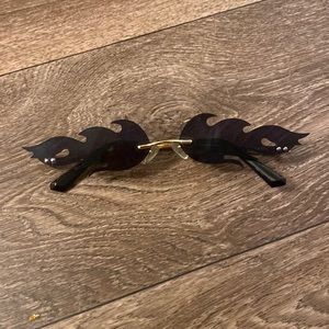 Black flame glasses